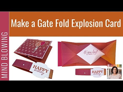 🔴A Gate Fold Explosion Card Tutorial That Will Blow Your Mind