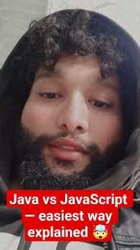 Java vs JavaScript — easiest way explained 🤯 #Java #JavaScript #Programming #Coding #Coding #Shorts
