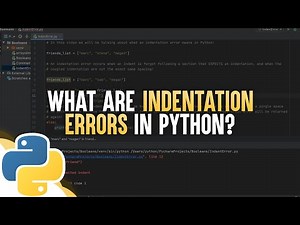 What Are Indentation Errors In Python?