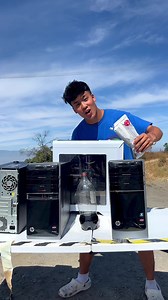 Exploding Computer With Coke Bottle... | Jojo Sim