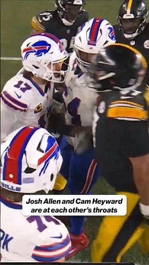 Josh Allen and Cam Heyward don't like each other