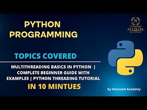 Multithreading Basics in Python Complete Beginner Guide with Examples Python Threading Tutorial