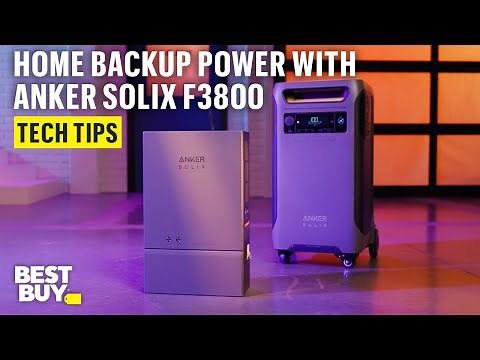 Whole Home Backup Power with Anker SOLIX F3800 Portable Power Station – Tech Tips from Best Buy