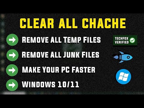 How to Clear All CACHE & JUNK From Windows 11 & Windows 10 - Full Guide