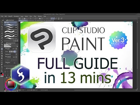 Clip Studio Paint - Tutorial for Beginners in 13 MINS ! [ 2024 - Ver 3 ]