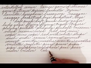 Write cursive with Schin: Getting to know you practice session