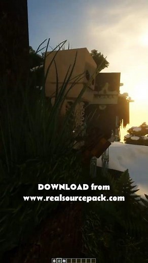 Minecraft 1.21.8 JAVA with HD Realistic texture pack from www.realsourcepack.com and SEUS Renewed