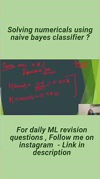 Naive Bayes Classifier Explained with Example | Machine Learning for Exams