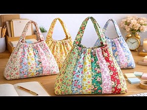 Vintage Floral Patchwork Handbag | Cottagecore Sewing Tutorial