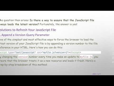 How to Force Your JavaScript File to Refresh in ASP.NET