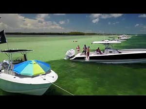 grassy key marathon sandbar florida keys drone