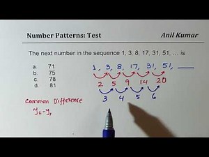 Test SAT EQAO Grade 9 Number Pattern | ACT