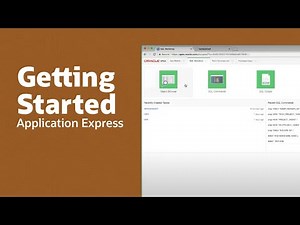 Getting Started with Application Express