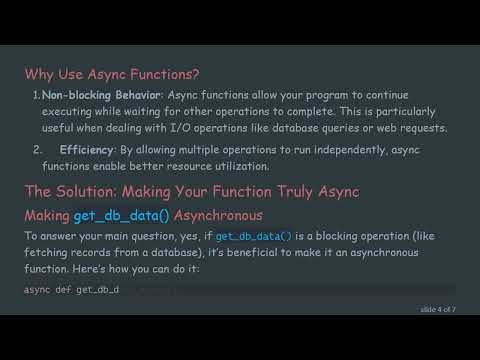 Mastering async and await in Python: Understanding Asynchronous Programming