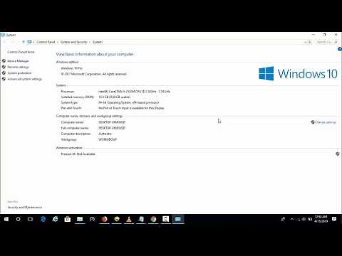 How To Check Computer or System Properties in Windows 10