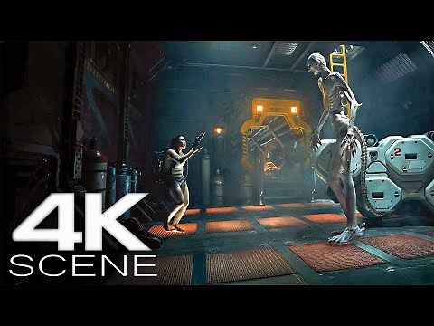 First Xenomorph/Human Hybrid Scene (2024) The Engineer | Alien: Romulus | 4K UHD HDR