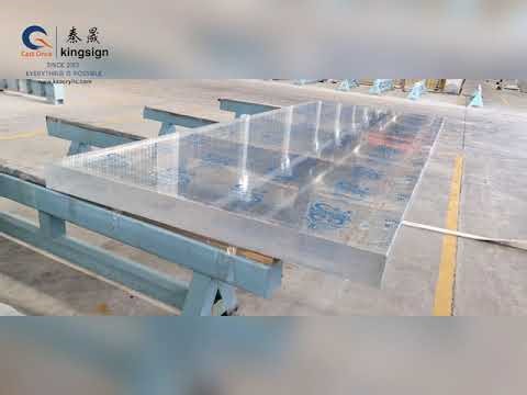 Kingsign 140mm thick acrylic panel for swimming pool window