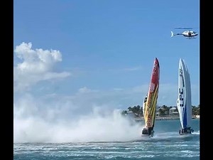 Key West Power Boat Race (Full footage of crash!!)
