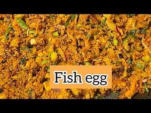 How to cook fish egg/ Delicious fish egg recipe.