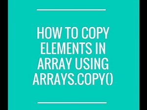 How to copy elements from one array to other in java?