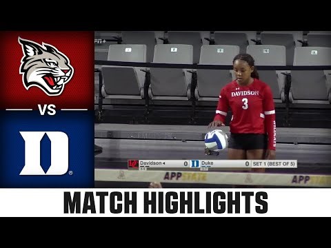 Davidson vs. Duke Match Highlights | 2025 ACC Volleyball