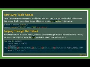Extracting Data from SQL Server Using pyodbc