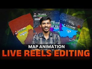 Map Animation Live Reels Editing | How to Edit Map Animation Reels in Geolayers