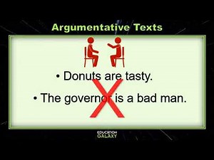 5th Grade - Reading - Argumentative Texts - Topic Overview