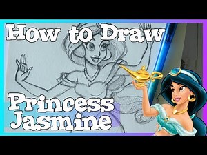 How to Draw JASMINE from Disney's ALADDIN
