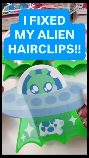 ✨ MILKY 🌱 TOMATO✨ on Instagram: "ALIEN HAIRCLIPS ARE FIXED AND HERE!! They will be up this Saturday Dec 6th on Milkytomato.com ✨ #hairclips #unboxing #smallbusiness #alien #supportsmallbusiness"
