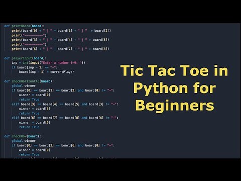 Python TIC TAC TOE Tutorial | Beginner Friendly Tutorial