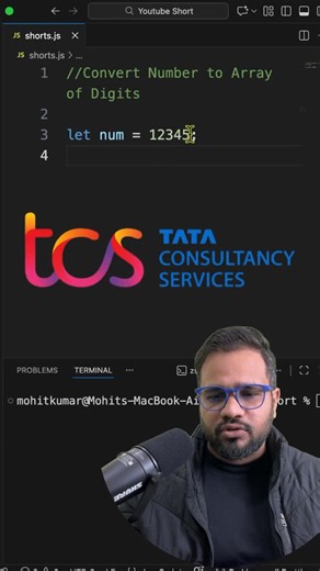Mohit Decodes on Instagram: "Convert any number into an array of digits using a super simple JavaScript trick 🔥 Just convert to string and use the spread operator. Clean, fast, and interview-friendly. Follow @mohitdecodes for daily coding tips & interview prep 💻🚀 #javascript #coding #jsinterview #webdevelopment #mohitdecodes"