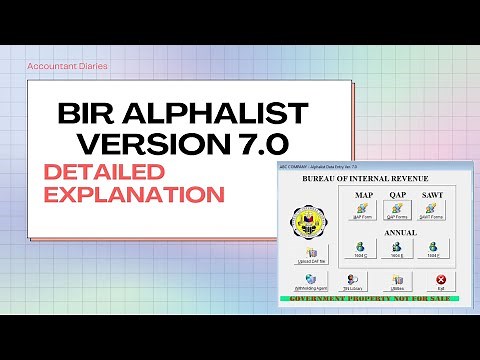 BIR Alphalist Data Entry V7.0 (New 2021) | Part 1
