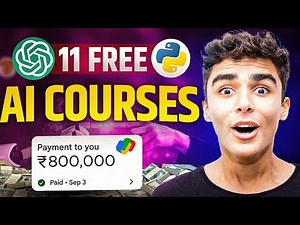 11 FREE AI Courses To Become an AI Developer in 2024 🔥| Earn 15 LPA | Best Courses