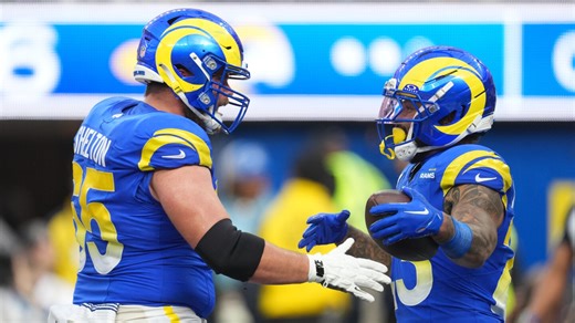 Kyren Williams' second rushing TD gives Rams 14-10 lead