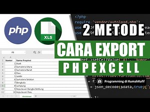 PAKAI 2 CARA INI: Export Data Format Excel di PHP // Cara PHP PHPEXCEL
