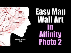 Easy Minimalist Map Design Tutorial in Affinity Photo 2