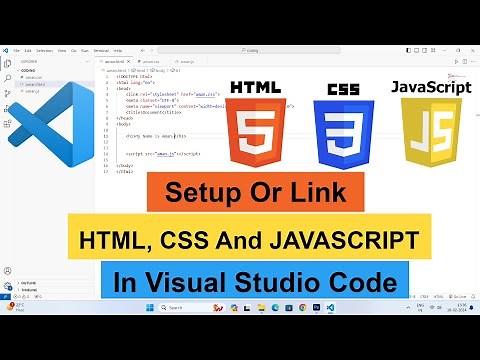How to Setup Or Link HTML CSS And JAVASCRIPT In Visual Studio Code | Run HTML CSS And JAVASCRIPT