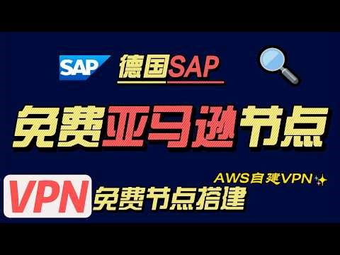 自建免费节点VPN，白嫖亚马逊 AWS 极速节点，4K秒开！SAP BTP 免翻墙搭建保姆级教程 (无限循环续杯)