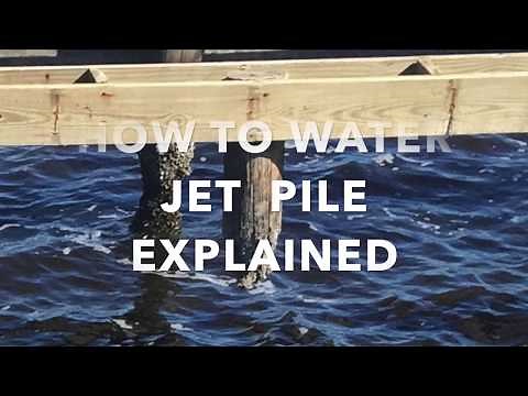 Water Jetting PVC, Wood, Concrete Dock Piles