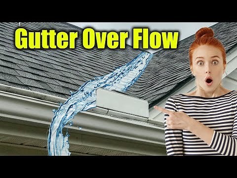 Water Flowing Over Gutters - Gutter Guard Overflow