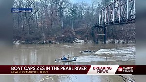 Boat capsizes in the Pearl River; Occupants Found