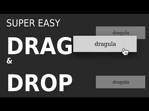 The Easiest JS Drag & Drop Library