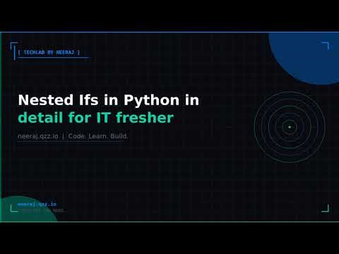 nested ifs in python in detail