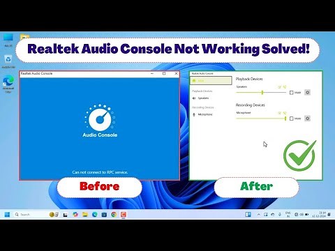 🛠️ How to Fix Realtek Audio Console Not Working on Windows 10/11