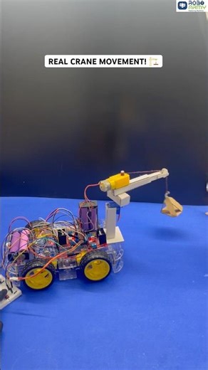 Arduino Moving Crane 🚧🤖Lift, rotate, and move — just like a real crane #roboarmy #arduinoproject