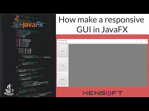 JavaFX Tutorial: How to make a responsive GUI in JavaFX