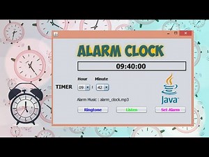 24-Hour Alarm Clock in Java