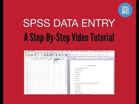SPSS Data Entry: How To Enter Data Into SPSS