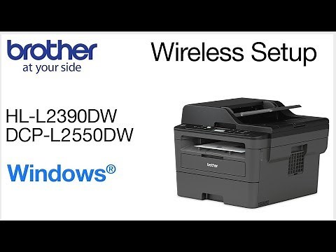 Connect DCPL2550DW to a wireless computer - Windows